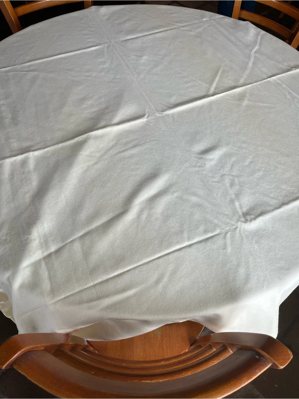 Vintage  Embroidered Floral Blanket Throw- Cream with Pastel Bouquet Silk Edging